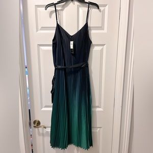 NWT BANANA REPUBLIC PLEATED OMBRE DRESS